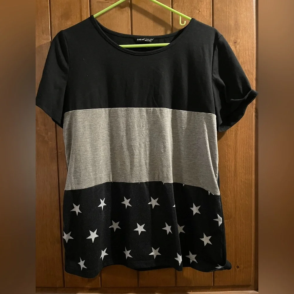 Colorblock Short Sleeve Tee-L - Picture 2 of 10